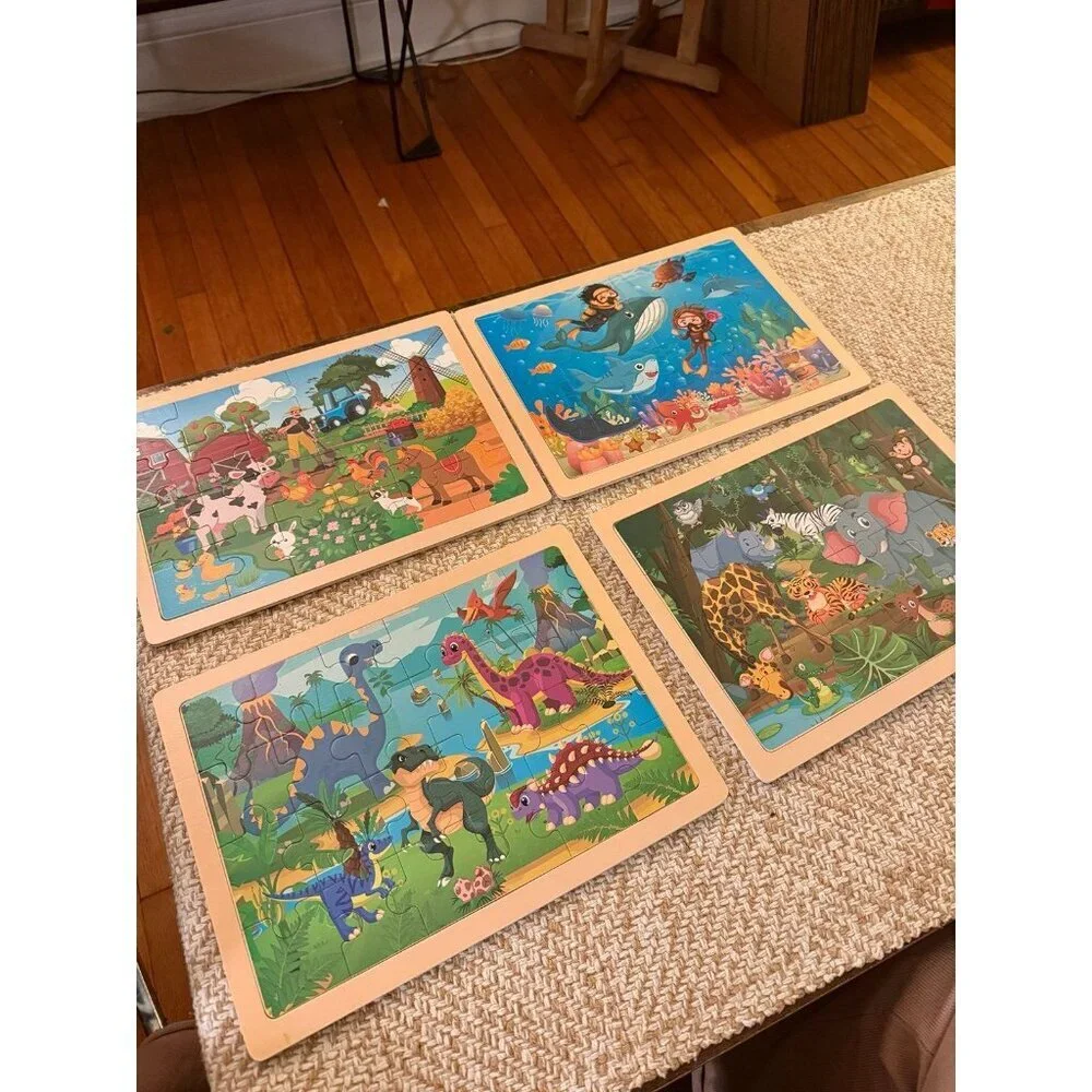 Lot of (9) kids puzzles